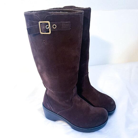 Crocs | Cobbler High Boot | Brown Suede Size 7 - Picture 8 of 15